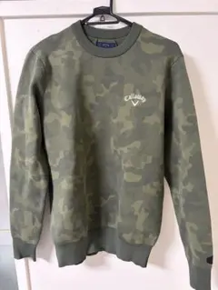 Callaway キャロウェイ　カモフラ　グリーン 緑迷彩　L 軽量ニット