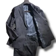 エルメネジルドゼニア グレンチェック セットアップ ブラウン グレー M-L相当