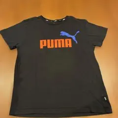 PUMA 黒 Tシャツ ロゴ入り　160