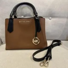 MICHAEL KORS ショルダーバッグ 2way MK茶