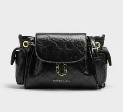 CHARLES&KEITH Duoドゥオ ツーウェイフロントフラップバックパック