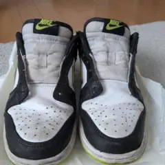 NIKE Dunk Low ブラック ライムグリーン 25cm