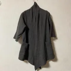 SIMPLICITÉ こげ茶 七分袖 カーディガンポケット付き フリーサイズ