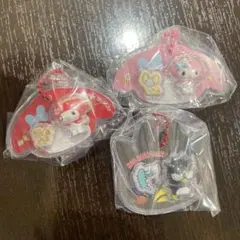 マイメロディ バッドばつ丸 キーホルダー 3個セット