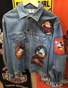 超希少 USA製 ヴィンテージ MICKEY&CO. Gジャン ミッキーSサイズ