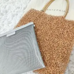 アンテプリマ シャンパンオレンジ オーロラ ステッラ ワイヤーバッグ