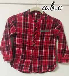 a.b.c F・Oインターナショナル チェック柄 長袖シャツ 男の子 120