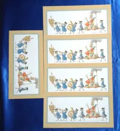 アントンピック画　王様の行進　プリント　5枚　No.40534　シャドーボックス