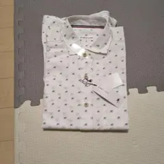 SIMPLE LIFE ホワイト 小花柄 長袖シャツ L