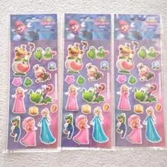 スーパーマリオ　キャラクター カラフルステッカー シート セット まとめ