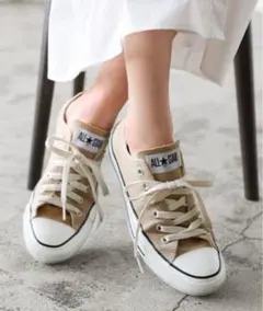 CONVERSEコンバースオールスターキャンバススニーカー　ベージュ