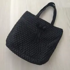 【美品】黒キルティングサブバッグ