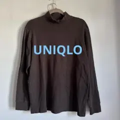 メンズ　UNIQLOハイネックシャツ ブラック