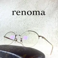極美品　renoma PARIS　レノマ　メガネ　ゴールドフレーム