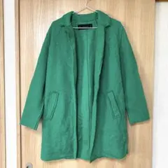 ZARA BASIC ザラ コート 緑 グリーン レディース
