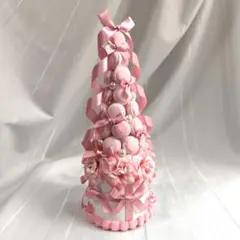 ピンクローズマカロンタワー