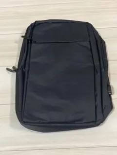 未使用　バックパック　ブラック　人気　男女兼用　ビジネス　USB 通勤　軽量　黒