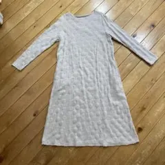 【群言堂 根々】美品 リネンフレンチスリーブワンピ ダークグリーン F洗える 群言堂 根々】美品 リネンフレンチスリーブワンピ ダークグリーン F