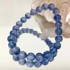 ブルーフローライト 六角柱 56.9g ポイント 天然石 マリンブルー