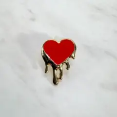 【ピンバッジ】溶けたハート