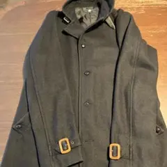 Simpliticité 黒 ウール ピーコート