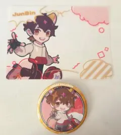 CR　JunBin　缶バッチ　クリアカード