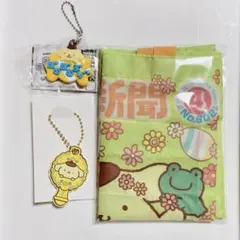 ポムポムプリン エコバッグ おなまえホルダー ぷちミラーラバーキーホルダー