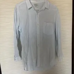 URBAN RESEARCH PURE LINEN シャツ 水色 Mのサムネイル