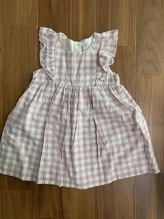 H&M ワンピース　ギンガムチェック 12-18M 女の子