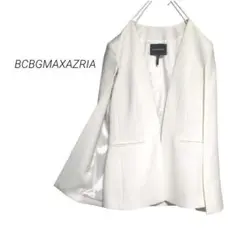 【BCBGMAXAZRIA】ケープジャケット ノーカラージャケット オフホワイトのサムネイル
