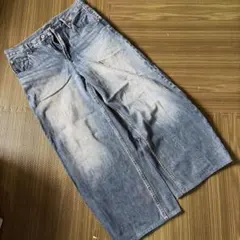 ユニクロ　バギーカーブジーンズ　27(68.5cm) 67 ブルー 股下64cm