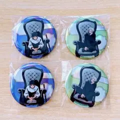 乙骨憂太＆狗巻棘 オーロラ缶バッジ4点 PLAZA ポップアップ 呪術廻戦0