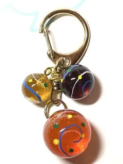 レジンキーホルダー 水風船 グリーンミックス ハンドメイド - メルカリ