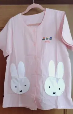 保育士スモック型エプロン☆半袖スモック（ミッフィー柄）