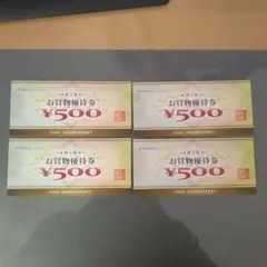 YAMADA HOLDINGS お買物優待券 ¥500×4枚