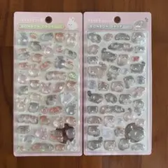 【ラスト1点】ボンボンドロップシール　モルモット&うさぎ・マヌルネコ