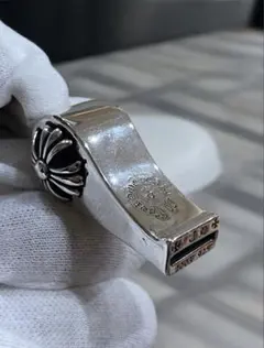 HERMES✨️超音波ホイッスル ネックレストップ 犬笛 ペンダント シルバー HERMES✨️超音波ホイッスル ネックレストップ 犬笛 ペンダント