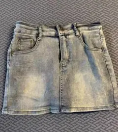 デニムタイトスカート フロントポケット付き