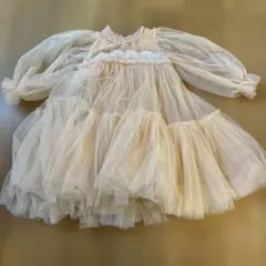 アイボリー チュールドレス 100cm