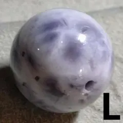 ★リッチパープルラリマー 10.3ミリ珠 ビーズL(珍品！)