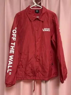 VANS ナイロンジャケット コーチジャケット レッド Mのサムネイル