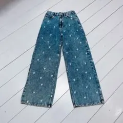 ハート♡刺繍デニム 新品
