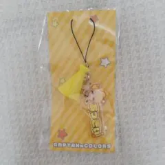 AMPTAKxCOLORS メガホンチャーム付きアクリルネームストラップあっきぃ