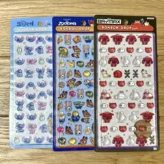 ディズニー シール ボンボンドロップ 3点