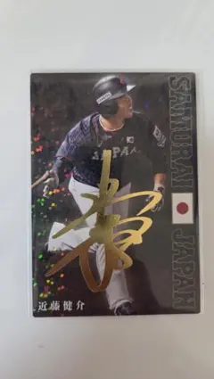 プロ野球チップス 近藤健介 侍JAPAN 日ハム 金箔サイン入りカード