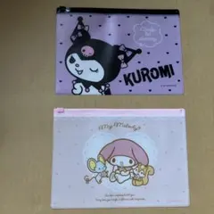 サンリオキャラクターズ　ファスナーケース　マイメロディ　クロミ