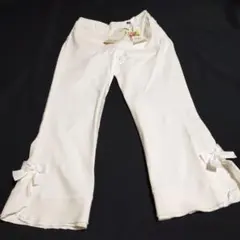 【未使用】ストレッチ　パンツ　ホワイトのサムネイル
