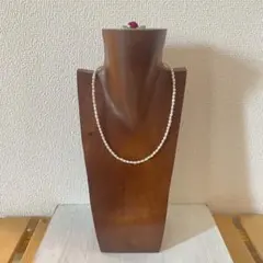 超美品☆小粒☆高級淡水パールネックレス（アジャスト付き）