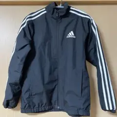 adidas 黒 ブラック 150㎝ ３本線 ジャンパー