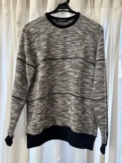 ナノユニバース　メンズ Mサイズ　グレー系　ニットセーター